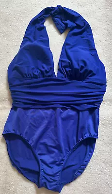 Magicsuit Solid DD Yves One-Piece Swimsuit Blue Size 8 • $17.95