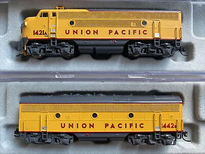 N Scale Intermountain DCC Ready F3 A/B Locomotive Set Union Pacific UP 1421/1442 • $199.95