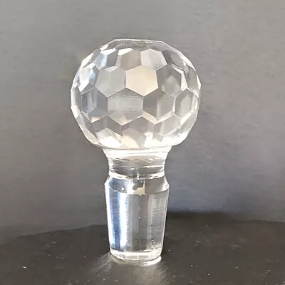 Vintage Clear Crystal Glass Decanter Stopper Liquor Whiskey Bottle Stopper 1  • $18
