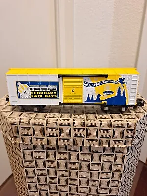 VINTAGE K-LINE TRAINS FEBRUARY FAIR DAYS BOXCAR The All K-Line Train Show • $17