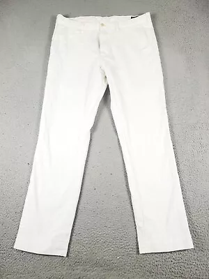 Ralph Lauren Pants Mens 36x32 White Casual Flat Front Chino Trousers • $28.95