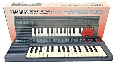 Yamaha Electronic Keyboard PortaSound PSS-130 1987 -Tested-good Sound-No Cord • $26.99