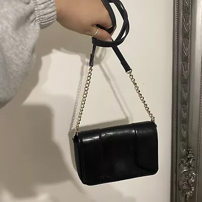 H&M Black Faux Leather Handbag • £0.99