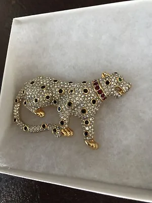 Rare Vintage Swarovski S.A.L. Leopard Pin - GORGEOUS! • $130