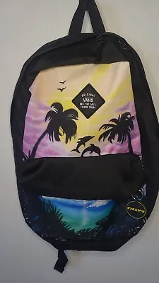 Vans Off The Walls Realm Tropical Dolphin Backpack • $20