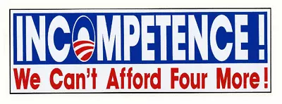 Tea Party Anti Obama Decal Bumper Sticker GOP 3  X 9  L • $4.99