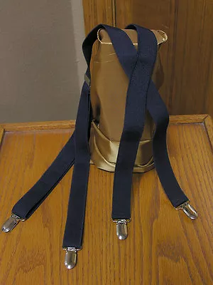 Suspenders Men's Clip-on X Back Retro Steampunk Costume Tux Dance Prom Cosplay • $5.99