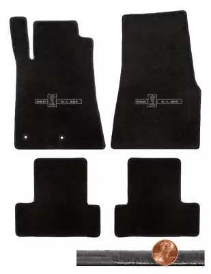 2011 2012 GT-500 & Mustang 4pc Black Velourtex Floor Mats - Shelby Cobra Logos • $180.99