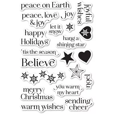 Memory Box Clear Stamp Set Shining Star Sentiments • $14.95