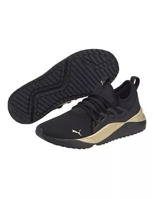$60 • Buy Puma Women’s Softfoam Sneakers Size 7- Black & Gold