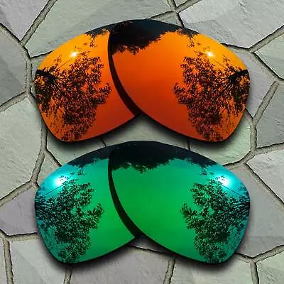 US Orange&Jade Green Polarized Lenses Replacement For-Oakley Dispatch 2 • $14.99