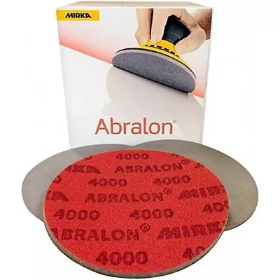 Mirka Abralon 6 Inch (150mm) Sanding Pads - 4000 Grit - 20 Pack  • $69