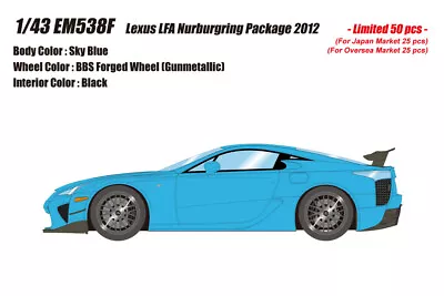 Make Up EM538F 1/43 Lexus LFA Nurburgring Package 2012 Blue EIDOLON LIMITED • £338.17
