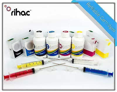 Rihac Refillable Cartridge Set For Epson Workforce Pro WP-4530 WP-4540 676XL • $251.60