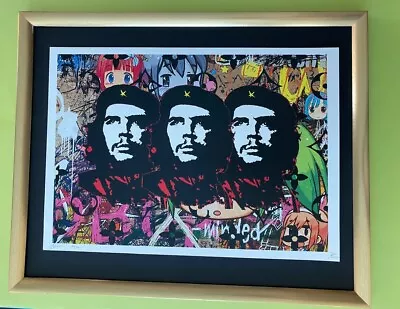 DEATH NYC Hand Signed LARGE Print Framed 16x20in COA MR BRAINWASH CHE GUEVARA • $295