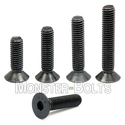 1/4-28 Flat Head Socket Cap Screws 82° Countersunk SAE Alloy Steel Black Oxide • $5.99