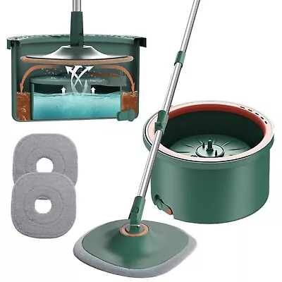 Hands-free System Mop With Bucket1Set Spin Mop And Bucket Floor Cleaning System • $20.99