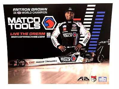 2023 Antron Brown Matco Tools Ab Motorsports Top Fuel Nhra Drag Racing Postcard • $2