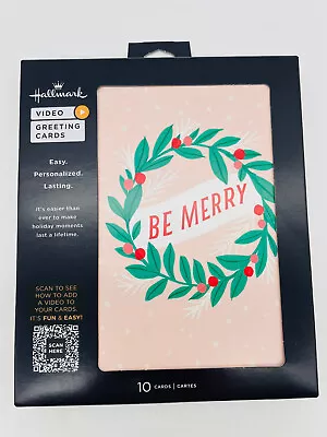 New Hallmark Pack Of 10 Personalized Video Cards Stockings Gifts Merry NIP • $13.99