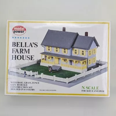 Model Power N Scale Bella's Farm House Model Kit No. 1559 • $31.80