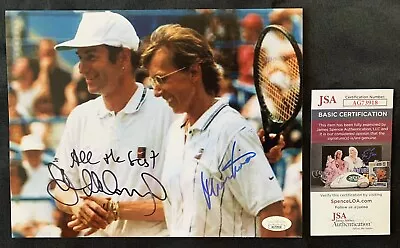 $124.99 • Buy MARTINA NAVRATILOVA & JOHN MCENROE Autographed 8x10 W/JSA AUTHENTICATION