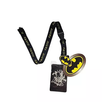 Batman Lanyard+ID Badge Holder And Rubber Key Fab DC Comics  • $7.49