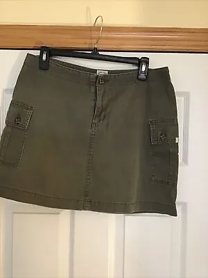 $9.99 • Buy Z CAVARICCI Army Green Cotten Mini Skirt, Sz XL W16” L15”
