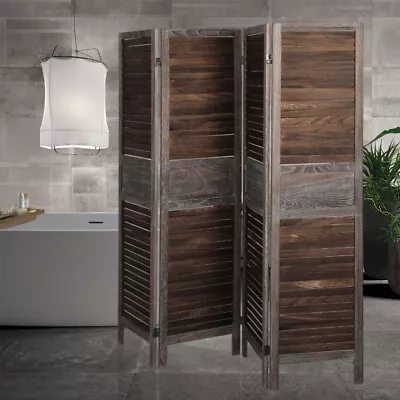 Levede 4/6 Panel Partition Room Divider Folding Privacy Screen Wood Stand • $159.99