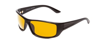 $42.46 • Buy Coyote P-59 Mens Wrap Designer Polarized Sunglasses In Matte Black & Copper 63mm