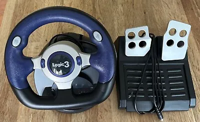 Nintendo GameCube Steering Wheel With Pedal Box. • £14.99