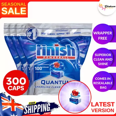 $132.66 • Buy 300PK Tabs Finish Powerball Quantum Regular Dishwashing Tablets For Dishwasher