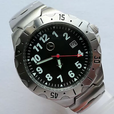 Mercedes Benz Classic Stainless Steel Car Accessory Sport Military Design Watch • $194.25