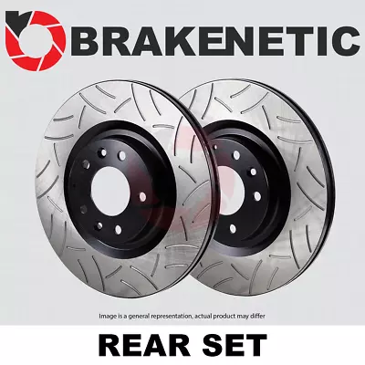 REAR SET BRAKENETIC Premium GT Slotted Brake Disc Rotors BNP39020.GT • $156.04