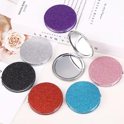 Double Mirror Pocket Compact Makeup Cosmetic Magnifying Foldable Mirror • £3.89