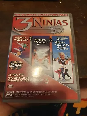3 Ninjas Triple Pack (DVD 2003 2-Disc Set) 3 Movies Rare Dvd Oop Region 4  • $14