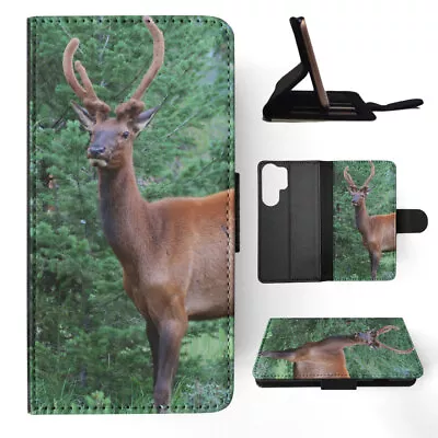 Flip Case For Samsung Galaxy|reindeer Moose Deer Animal #7 • $19.95