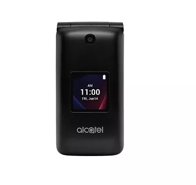 Alcatel 4051S 2.8  8GB Memory Verizon Prepaid LTE Flip Phone Black • $17