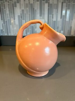 Vintage Mission Bell California Pottery Ceramic Peachy Pitcher P621 • $55