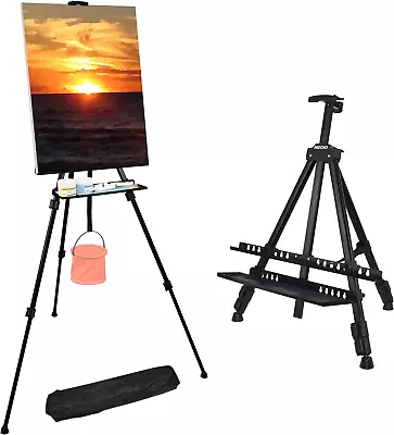 NIECHO 66 Inches Easel Stand With Tray Aluminum Metal Art Easel Artist Tripod • $35.52