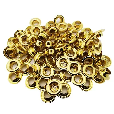 C.S. Osborne Brass Grommets & Washers #G1-2 Size 2 (3/8  Hole) 144 Sets • $33.01