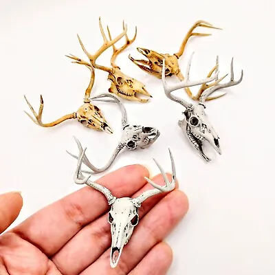 White Tail Deer Skull 1:12 Scale Artisan Diorama Dollhouse Miniature Models • $12