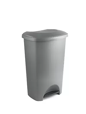 Addis Plastic Family Kitchen Utility Pedal Bin 50 Litre Metallic Grey 517263ebay • £15.99