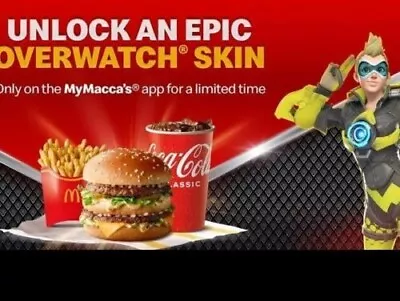 Overwatch 2 Limited Edition McDonald's Lightning Tracer Skin Code • $29