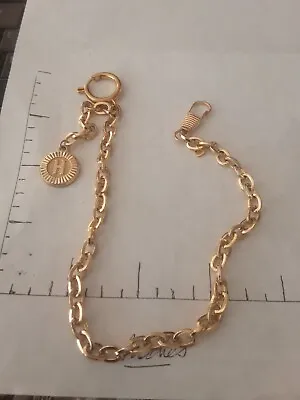  Vintage 18k Gold Filled Stamped Pocket Watch Chain 12in. Stamped As Pictured  • $19.63