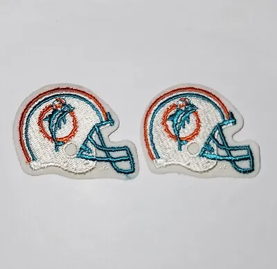 (2) Vintage Miami Dolphins Small Helmet Patch Lot • $6
