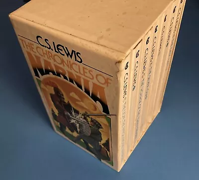 Vintage C.S. Lewis The Chronicles Of Narnia 1970s Books Box Set  • $19.99