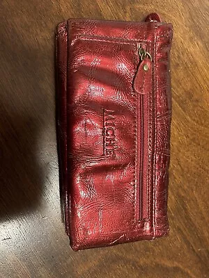 Vintage Burgundy Clutch Wallet Miche Brand • $16