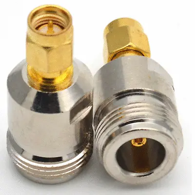 2X Female N-Type To SMA Male Coaxial Cable Connector N Type Female Jack (Hole) • $8.09