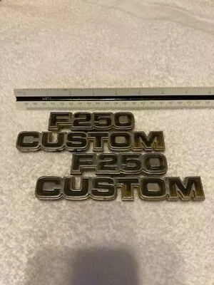 Vintage 6  Ford F250 Custom Emblems - Metal Badge Collectible • $34.99