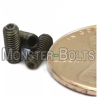 M3 X 8mm - Qty 10 - CUP Point Set Screws Allen Class 14.9 Steel Black Oxide • $4.92